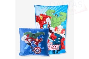 Kit Almofada e Manta Avengers - Zona Criativa