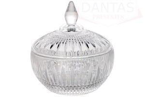 POTICHE DECORATIVO CRISTAL DE CHUMBO QUEEN 14x15cm