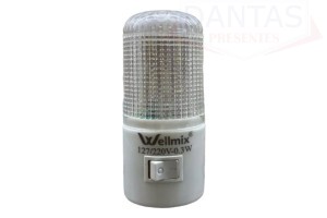 Mini Luminaria Fluorescente de Tomada 7,5cm - Wellmix