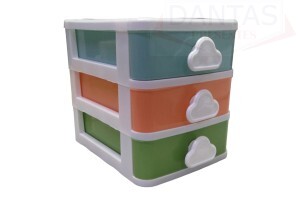 Organizador Multiuso com 3 Gavetas de Plástico