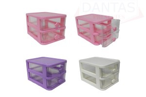 Porta objeto gavetas de plástico 17cm UMA Unidade - Dantas