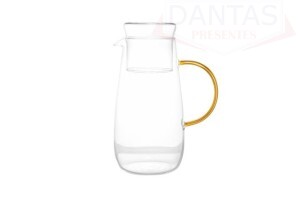 Jarra de vidro com alça e copo Fun Ambar 1,3L