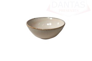 BOWL DE CERÂMICA LINEAR BRANCO