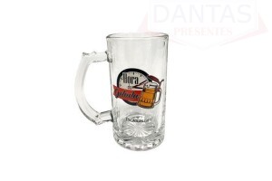 Caneca de Chopp de Vidro Hora da Gelada 480ml
