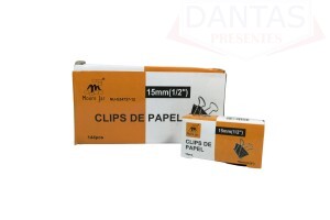 Clips para Papel de Metal 15mm com 12 unidades