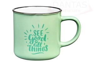 Caneca Never Go Verde 310ml