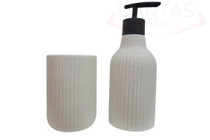 Jogo de Banheiro Porcelana 02 peças - Amigold